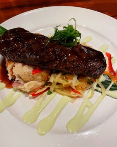 Steak time at Haleiwa Joe's